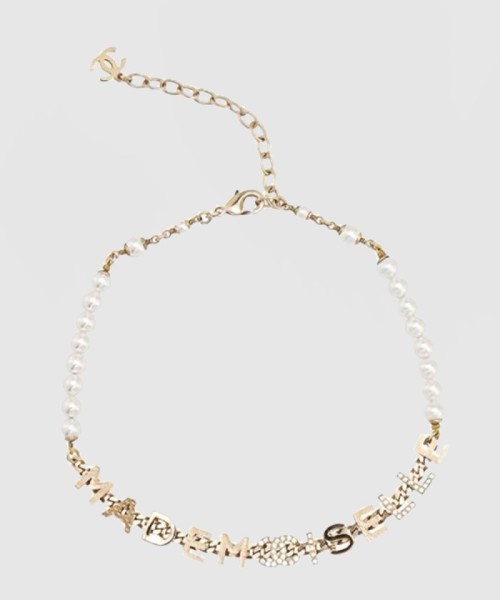 [CHANEL-샤넬]이니셜 진주 목걸이 AB7913