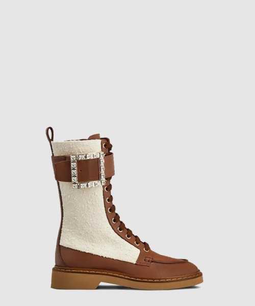 [ROGER VIVIER-로저비비에]패브릭 미들 부츠 5483