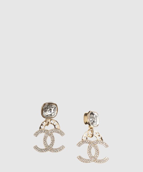 [CHANEL-샤넬]더블 C 드롭 귀걸이 AB7410
