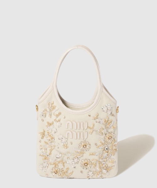 [MIUMIU-미우미우]아이비 자수 가바딘백 5BA281