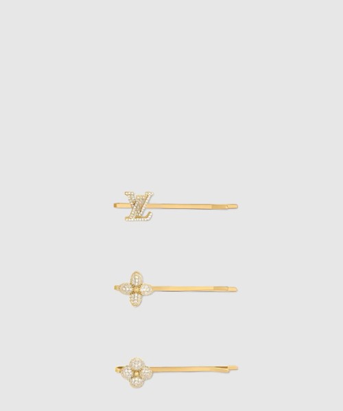 LOUIS VUITTON-루이비통]이니셜 로고 헤어핀 M01672