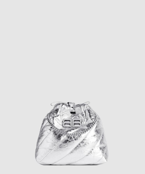 [BALENCIAGA-발렌시아가]크러쉬 XS 메탈라이즈드 퀼티드 토트백 781796