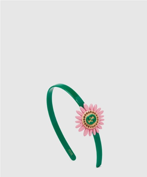[GUCCI-구찌]꽃 포인트 헤어밴드 683052