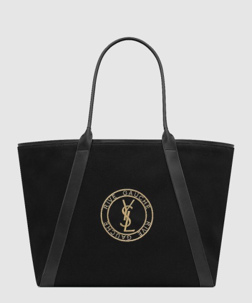 [SAINT LAURENT-생로랑]캔버스 소재의 rive gauche 토트백 780096