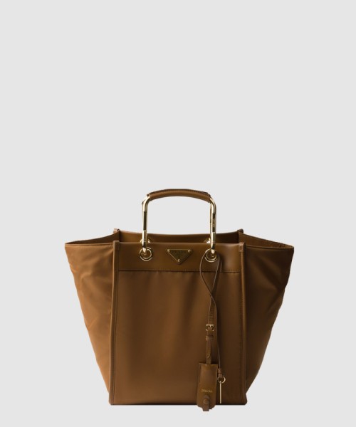 [PRADA-프라다]리나일론 및 가죽 미디엄 토트백 1BG578