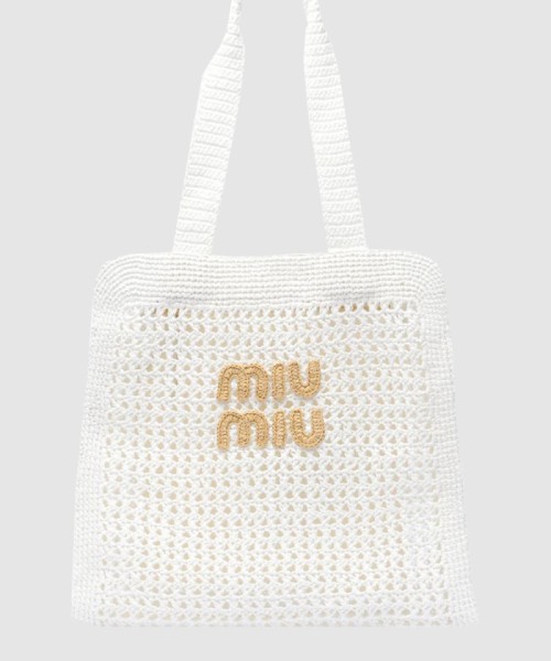 [MIUMIU-미우미우]패브릭 토트백 5BG230