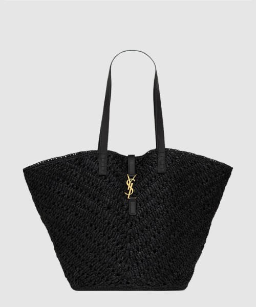 [SAINT LAURENT-생로랑]라피아 파니에 미디움 숄더백 740375