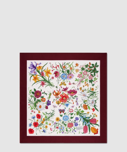 [GUCCI-구찌]프린트 실크 트윌 까레 821061