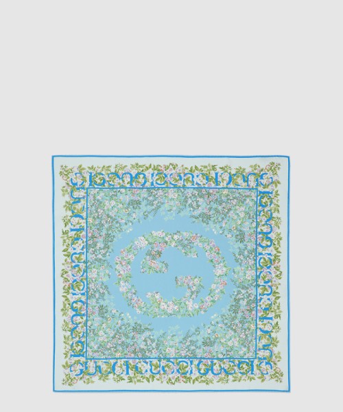 [GUCCI-구찌]프린트 실크 까레 783157