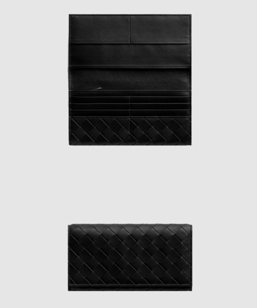 [BOTTEGA-보테가베네타]동전 지갑을 갖춘 인트레치아토 장지갑 814673