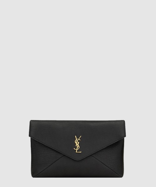 [SAINT LAURENT-생로랑]램스킨 소재의 cassandre 라지 envelope 파우치 769307