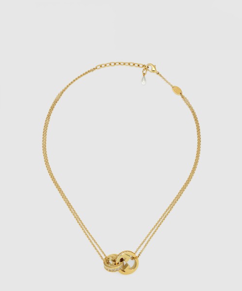 [GUCCI-구찌]블론디 시리즈 더블 체인 목걸이 837327