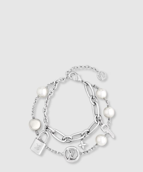 [LOUIS VUITTON-루이비통]LV 믹스 체인 팔찌 M1380A