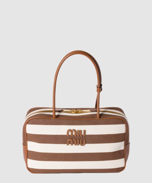 [MIUMIU-미우미우]캔버스 및 가죽 보백 5BB163