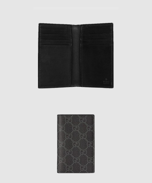 [GUCCI-구찌]GG 엠블럼 바이폴드 카드 케이스 821209