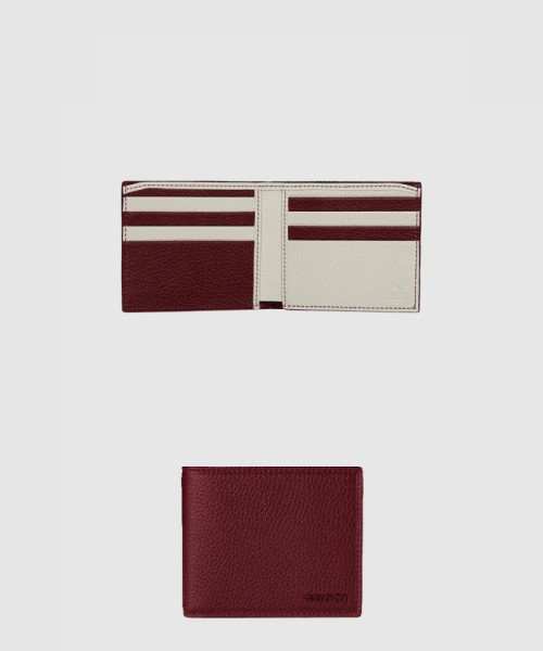 [GUCCI-구찌]내부 투톤 플랩 지갑 로고 지갑 817019