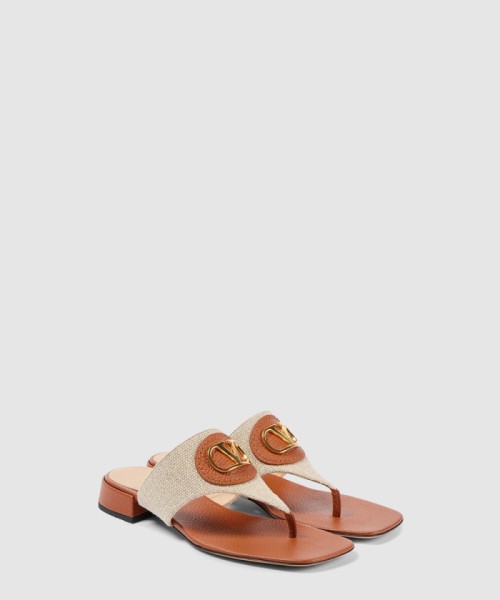 [VALENTINO-발렌티노]시그니처 캔버스 끈 샌들