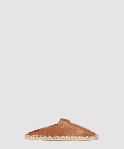 [VALENTINO-발렌티노]가죽 에스파드릴 뮬