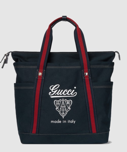 [GUCCI-구찌]프린트 캔버스 라지 토트백 816863