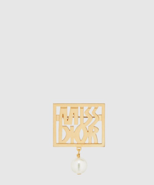 [DIOR-디올]레터링 장식 브로치 V1407