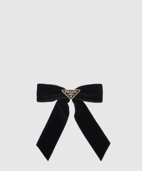 [PRADA-프라다]벨벳 헤어클립 1lF154
