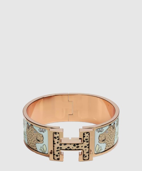 [HERMES-에르메스]Clic Clac H Les Leopards 팔찌