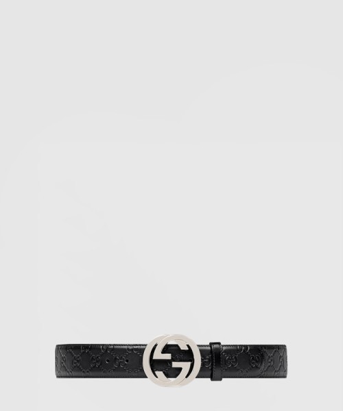 [GUCCI-구찌]인터로킹 G 버클 벨트 411924
