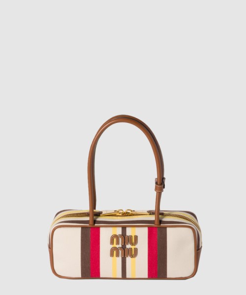 [MIUMIU-미우미우]캔버스 및 가죽보백 5BB173