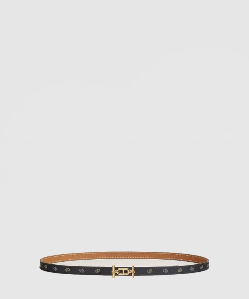 [HERMES-에르메스]밀론 H 버클 양면 가죽 밴드