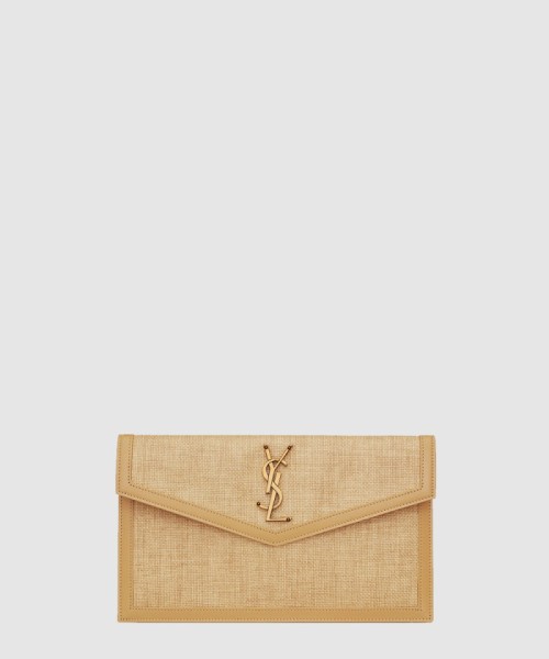 [SAINT LAURENT-생로랑]마이크로 라피아 소재의 UPTOWN 파우치 565739