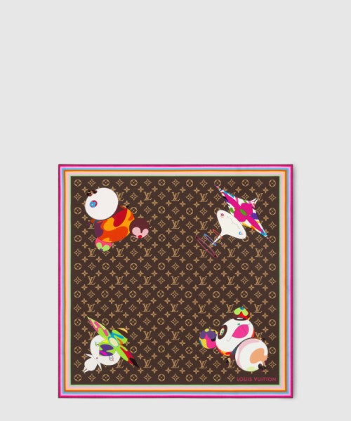 [LOUIS VUITTON-루이비통]LV x TM 모노그램 슈퍼플랫 캐릭터 스퀘어 90 M96274