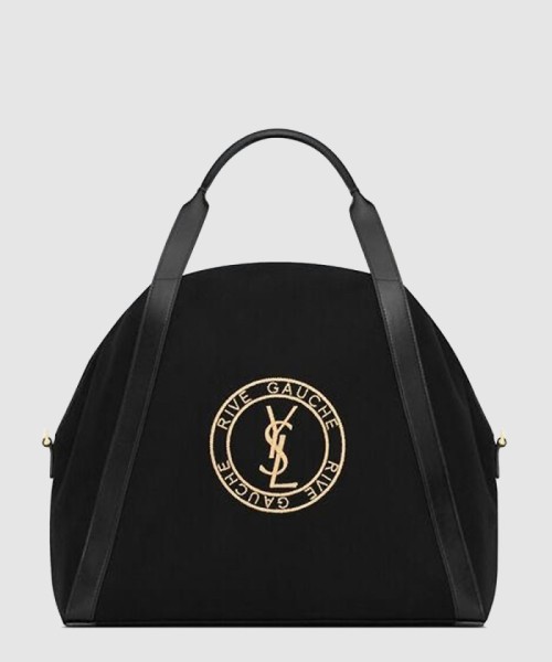 [SAINT LAURENT-생로랑]캔버스 소재의 RIVE GAUCHE 볼링 토트백 774048