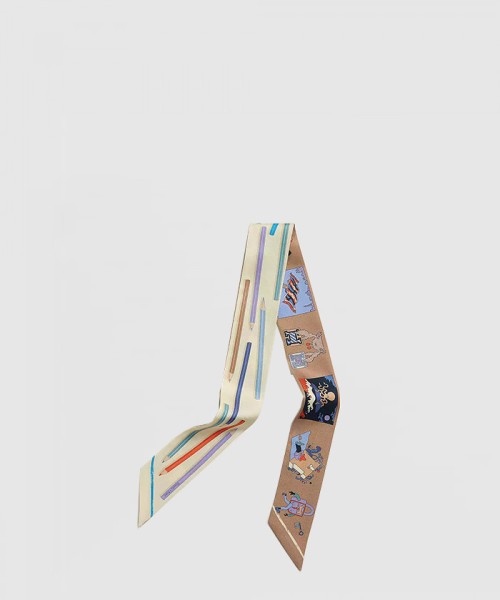 [HERMES-에르메스]A Vos Crayons et Carre Libre Twilly 트윌리