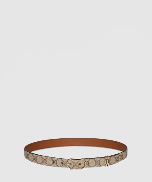 [GUCCI-구찌]타원형 버클 GG 벨트 ‎813004