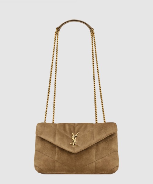 [SAINT LAURENT-생로랑]스웨이드 소재의 토이 PUFFER 759337