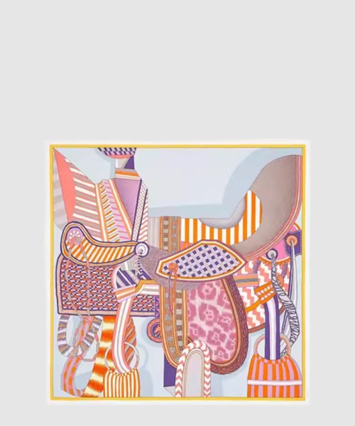 [HERMES-에르메스]La Selle Imaginaire 스카프 90