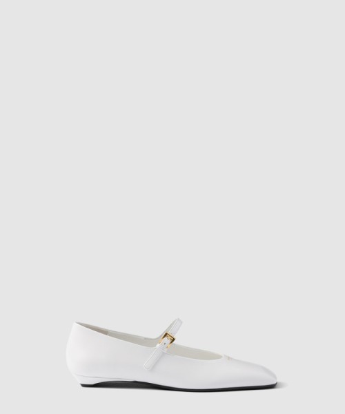 [PRADA-프라다]브러시드 레더 메리 제인 발레리나 1F826N