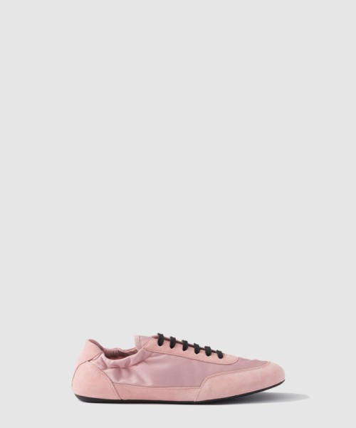 [PRADA-프라다]컬랩스 리나일론 및 스웨이드 스니커즈 1E959N