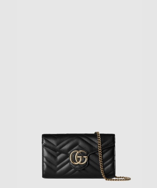 [GUCCI-구찌]GG 마몽 체인 달린 지갑 837745