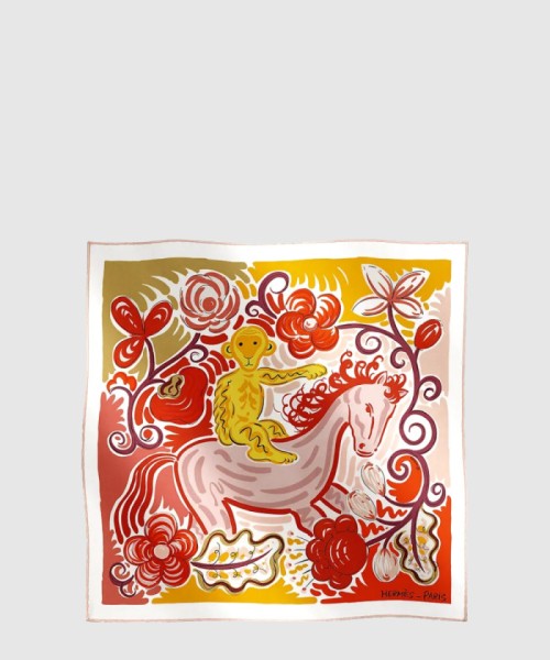 [HERMES-에르메스]Le Cheval de Kazumi 스카프 90