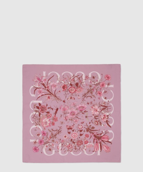 [GUCCI-구찌]프린트 실크 까레 810042