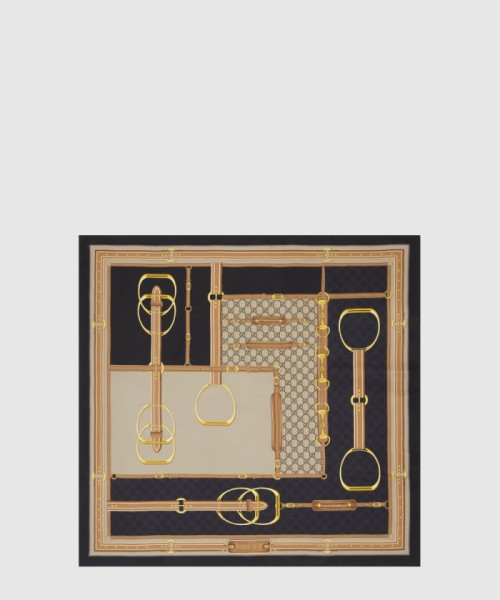 [GUCCI-구찌]프린트 실크 까레 813625