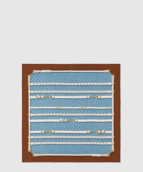 [GUCCI-구찌]프린트  실크 까레 837925