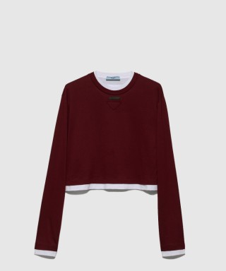 [PRADA-프라다]롱 슬리브 저지 티셔츠 34668