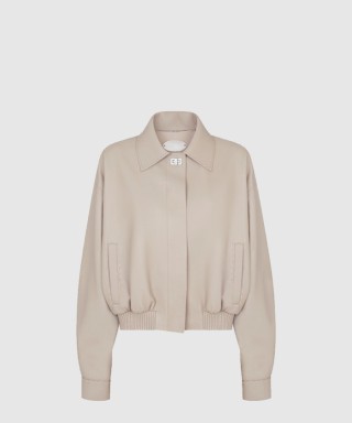 [FENDI-펜디]도브 가죽 보머 재킷 FPJ875