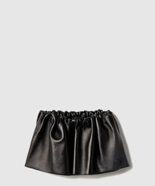 [MIUMIU-미우미우]플롱제 나파 가죽 미니스커트 MPD813