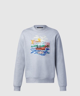 [LOUIS VUITTON-루이비통]엠브로이더드 스웨트셔츠 1AIMM7