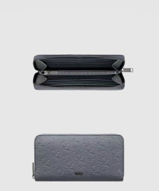 [DIOR-디올]가죽 지퍼 장지갑 2ESBC