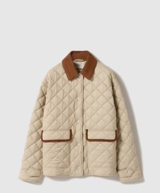 [MIUMIU-미우미우]퀼팅 테크니컬 퐁제 블루종 ML1311