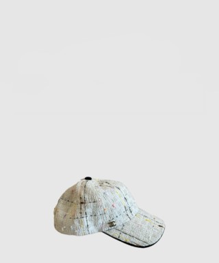 [CHANEL-샤넬]트위드 베이스볼 캡 AA2355